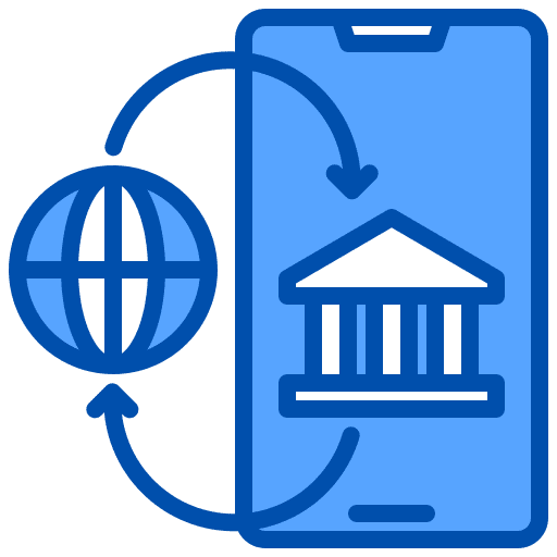 Online banking mobile banking global online banking icon