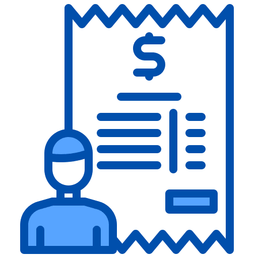 Bill business and finance people money icon Bill business and finance people money icon