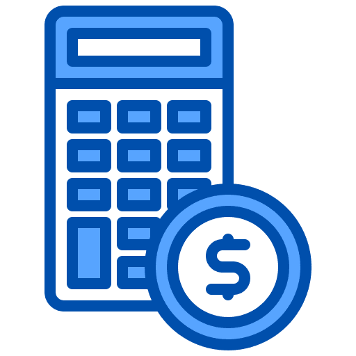 Calculator budget money business and finance icon Calculator budget money business and finance icon