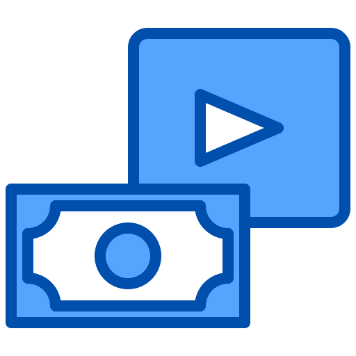 Payment youtuber monetize payment icon Payment youtuber monetize payment icon