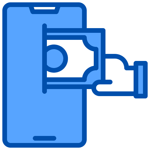 Cash business and finance smartphone withdraw icon Cash business and finance smartphone withdraw icon