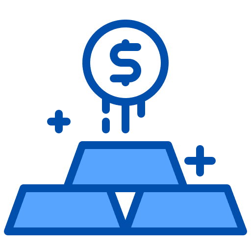 Gold business and finance dollar gold icon Gold business and finance dollar gold icon