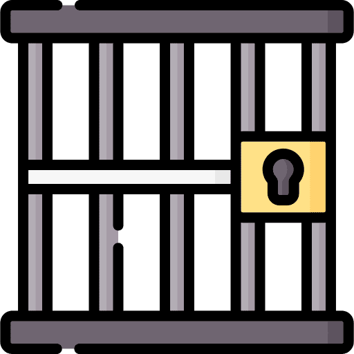 Jail prisoner miscellaneous crime icon