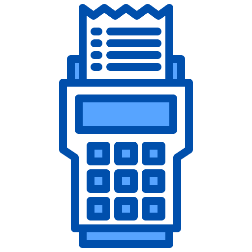 Machine machine bill paying icon Machine machine bill paying icon