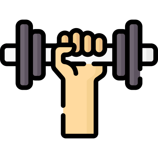 Gym weightlifting sports and competition barbell icon Gym weightlifting sports and competition barbell icon