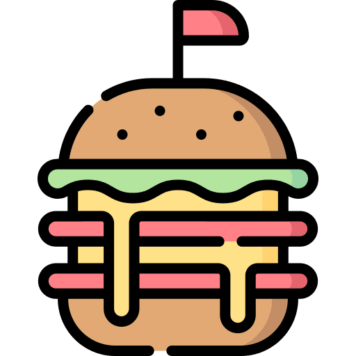 Junk food sandwich fast food food and restaurant icon Junk food sandwich fast food food and restaurant icon