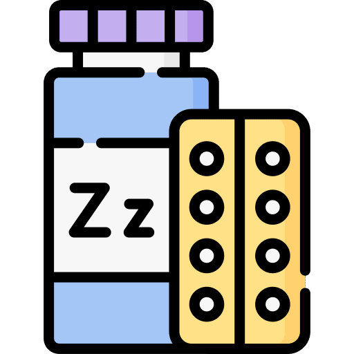 Sleeping pills medicine pharmacy healthcare and medical icon Sleeping pills medicine pharmacy healthcare and medical icon