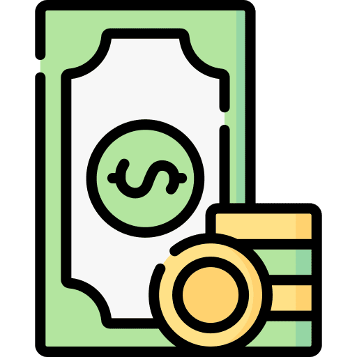 Money cash business currency icon Money cash business currency icon