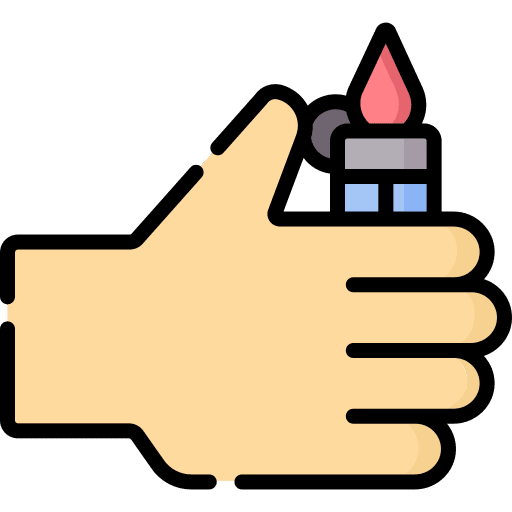 Pyromania arsonist miscellaneous hand icon Pyromania arsonist miscellaneous hand icon