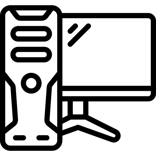 Computer setup electronics laptop icon