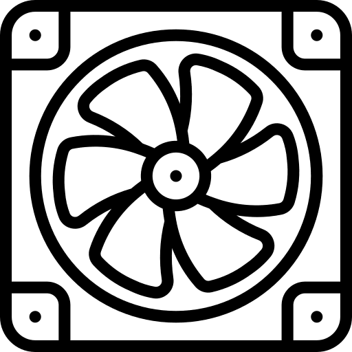 Cooling fan cooling fan computer electronics icon