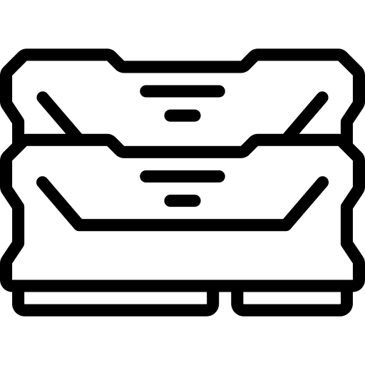 Ram ram memory chip electronics icon
