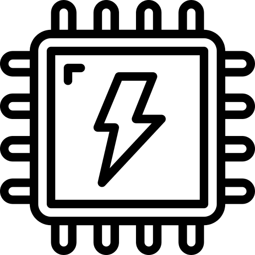Cpu power processor processing icon
