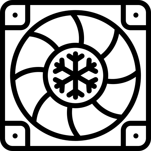 Cooling fan cooling cpu computer icon