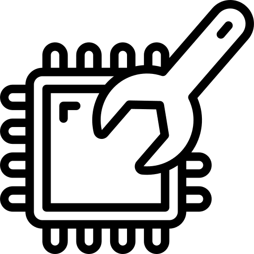 Cpu repair cpu chip icon