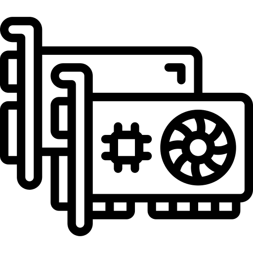Gpu computer gpu device icon