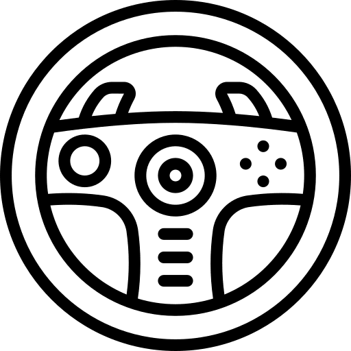 Steering wheel wheel racing steering icon