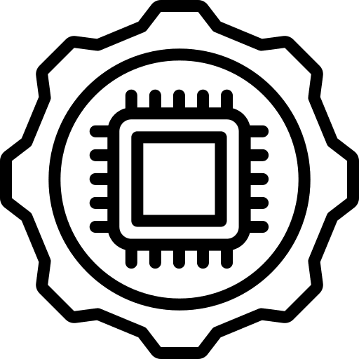 Gear options cog chip icon