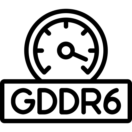 Gauge computer speed chip icon