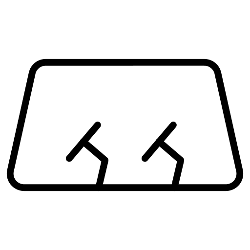 Windscreen front transportation glass icon