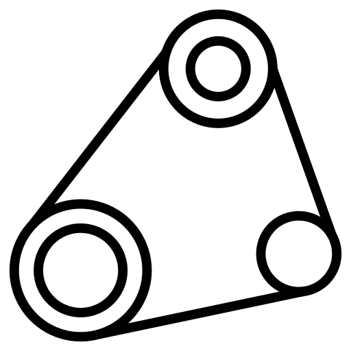 Belt transportation car motor icon