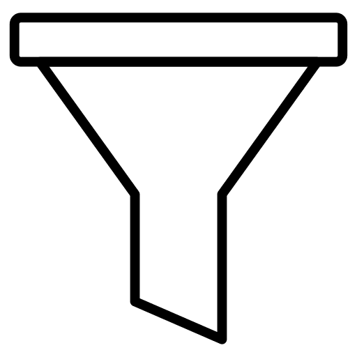 Funnel filter funnel tool icon