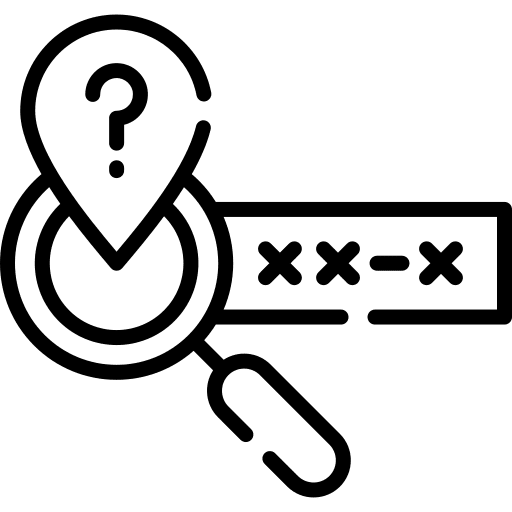 Tracking scan barcode data icon