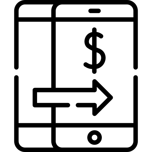 Money transaction transaction electronics mobile banking icon