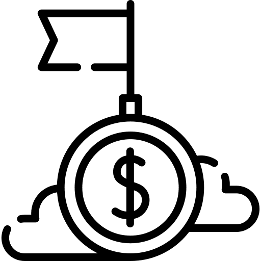 Profit commerce and shopping dollar cloud icon