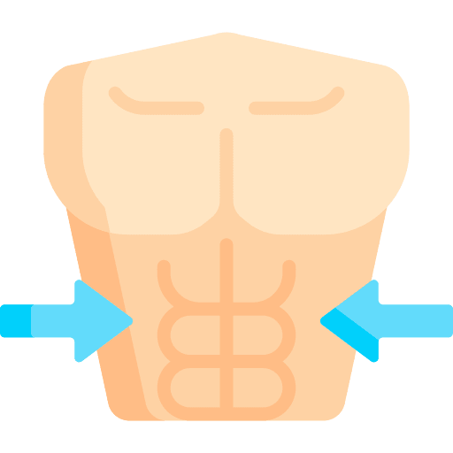 Abs wellness human body fitness icon