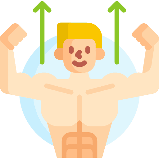 Muscle strenght training strong icon