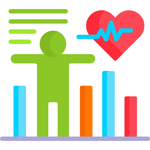 Performance sports and competition heartbeat workout icon