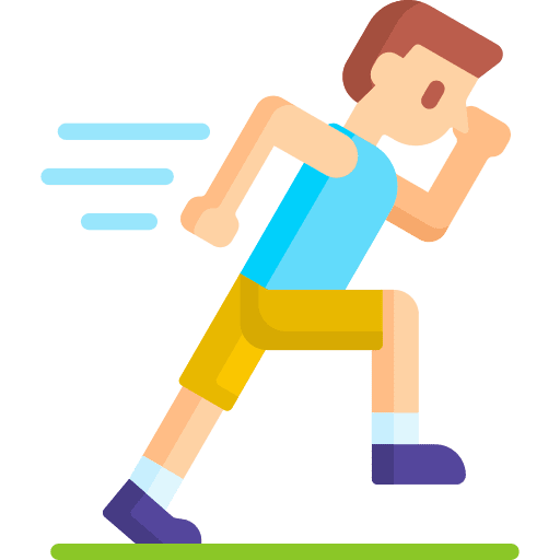 Running activity workout running icon
