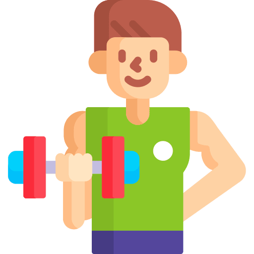 Trainer excercise gym professions and jobs icon