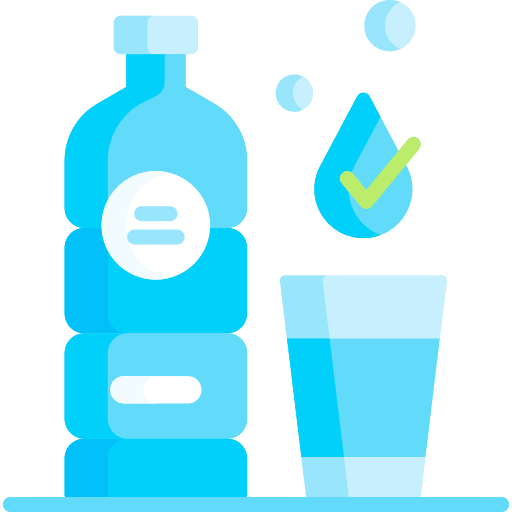 Water healthy bottle hydration icon