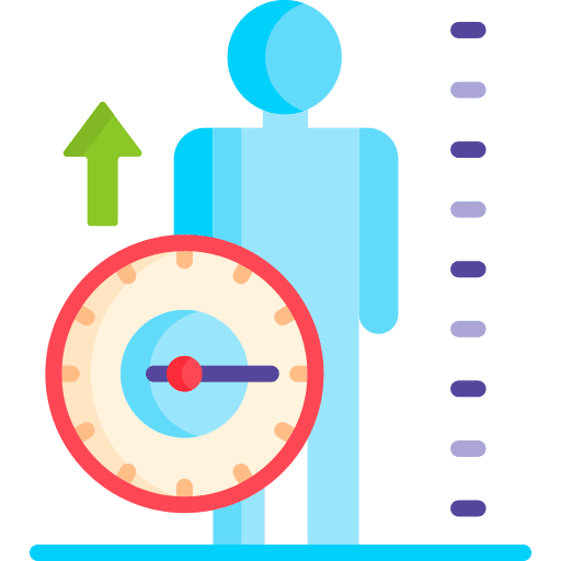 Body mass index healthcare and medical sport workout icon