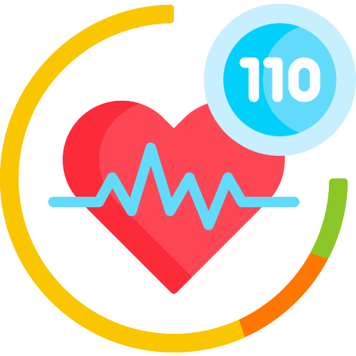 Heart rate healthcare and medical pulse medical icon