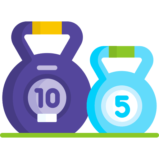 Kettlebell workout gym crossfit icon