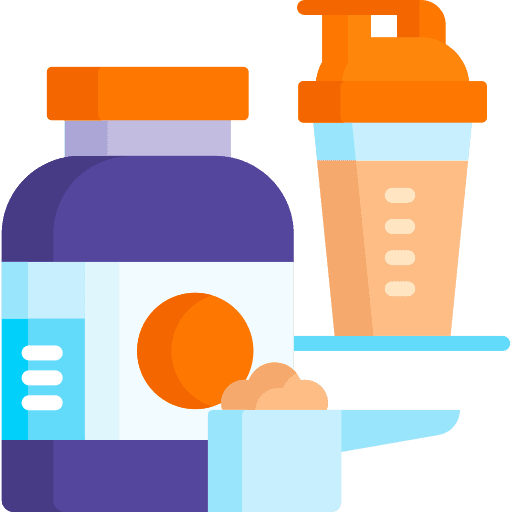 Protein powder sport fitness protein shake icon