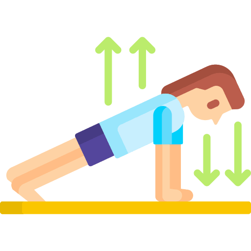 Push up fitness healthy push up icon