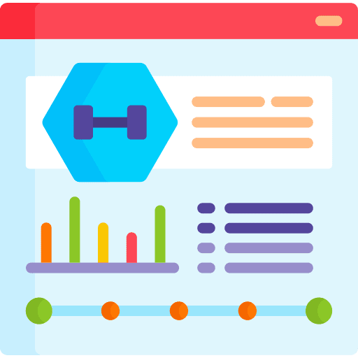Workout stats workout gym icon