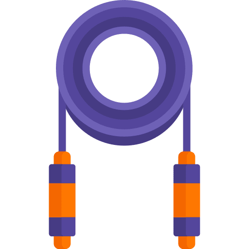 Jumping rope training fitness skipping rope icon