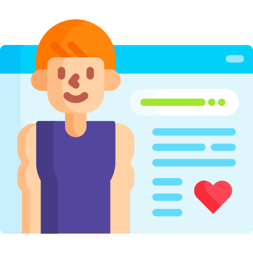 Stats boy statistics sports and competition icon