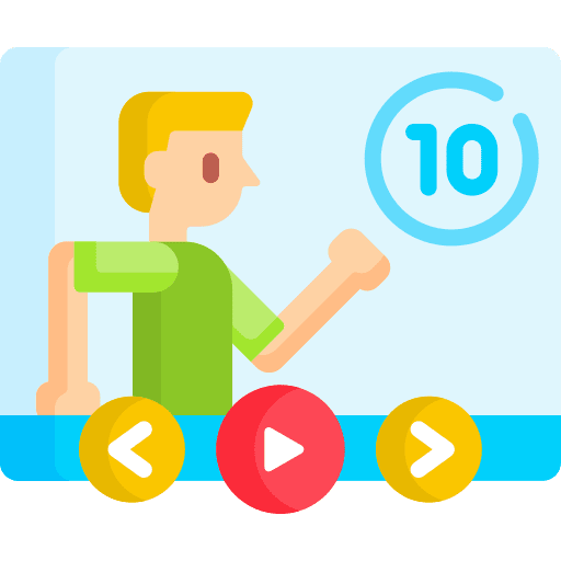 Tutorial training sports and competition tutorial icon