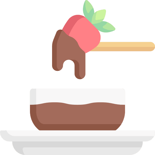 Fondue sugar sweet food gastronomy icon