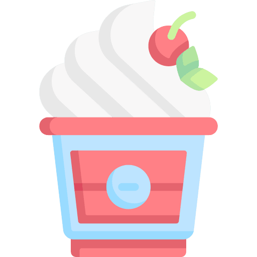 Ice cream dessert sugar cup icon Ice cream dessert sugar cup icon