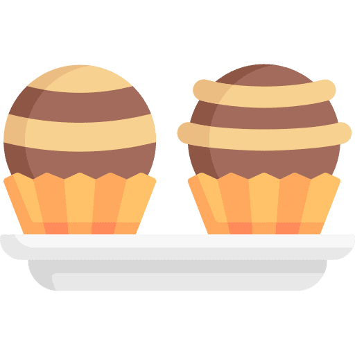 Truffle gastronomy dessert sweet food icon Truffle gastronomy dessert sweet food icon