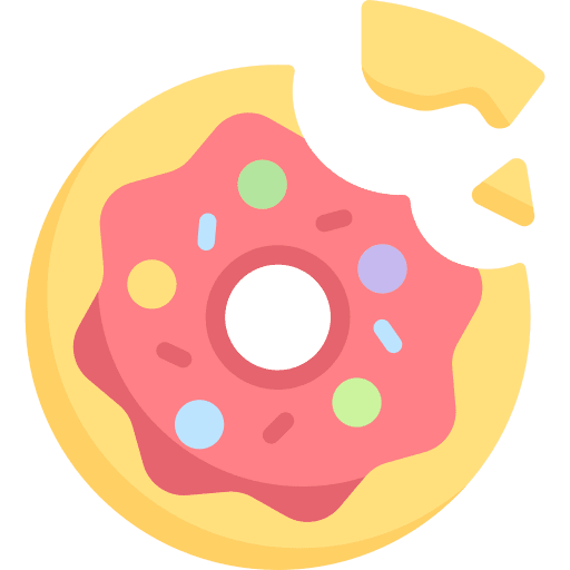 Donut sugar donut gastronomy icon Donut sugar donut gastronomy icon