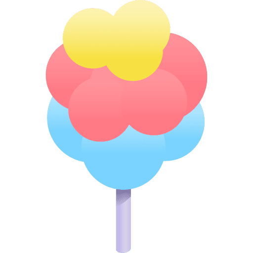 Cotton candy entertainment cotton candy dessert icon