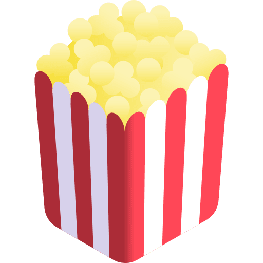 Popcorn isometric popcorn food icon